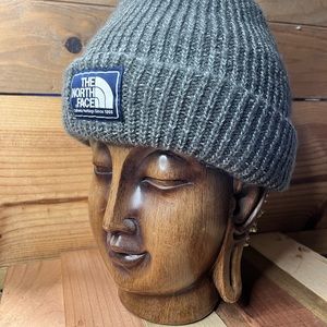 Unisex North Face Dark Gray Cuffed Beanie